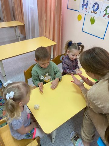 Изготовление пальчикового театра из солёного теста (младшая группа)