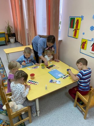 Изготовление пальчикового театра из солёного теста (младшая группа)